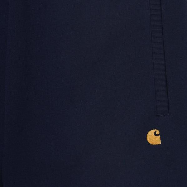 Carhartt WIP Chase Sweat Short Dark Navy - Gold-Black Sheep Skate Shop