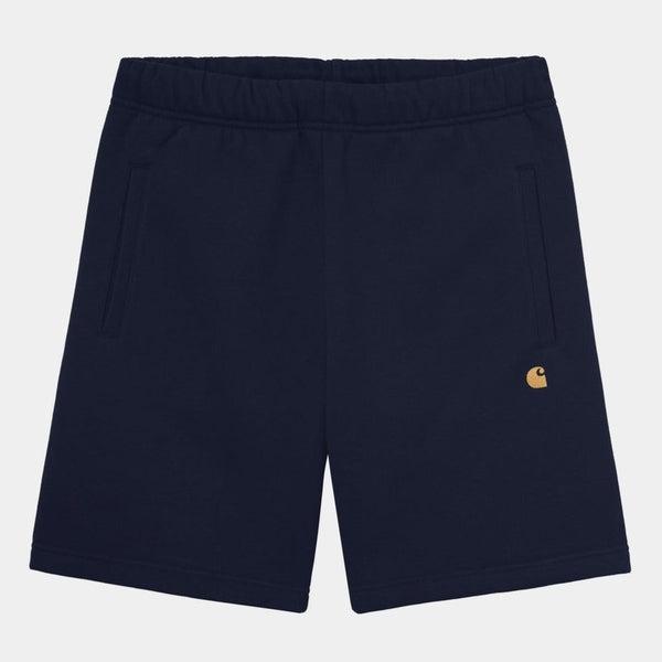 Carhartt WIP Chase Sweat Short Dark Navy - Gold-Black Sheep Skate Shop