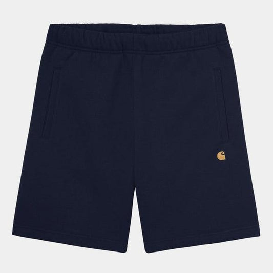 Carhartt WIP Chase Sweat Short Dark Navy - Gold-Black Sheep Skate Shop