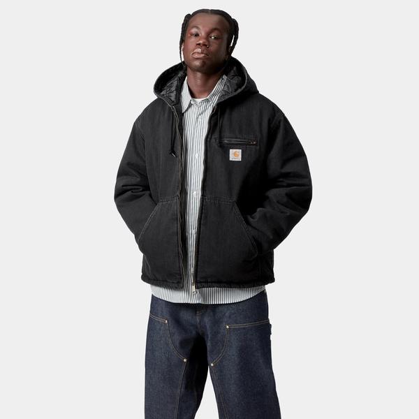 Carhartt WIP Cleveland Denim Jacket Black Stone Washed-Black Sheep Skate Shop