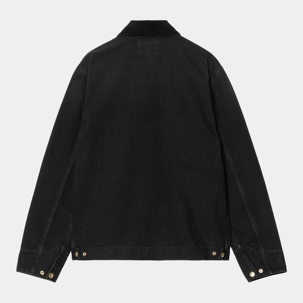 Carhartt WIP Detroit Jacket Spring Stone Canvas Unlined Black - Black-Black Sheep Skate Shop