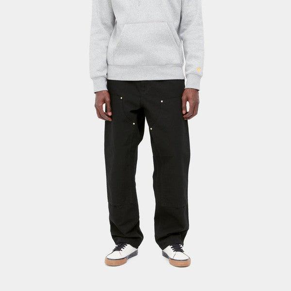 Carhartt WIP Double Knee Pant Black Rinsed-Black Sheep Skate Shop