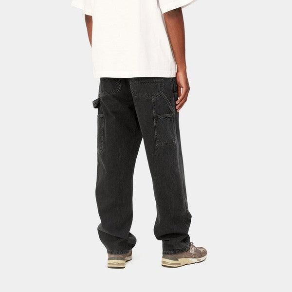 Carhartt WIP Double Knee Pant Black Stone Washed Denim-Black Sheep Skate Shop