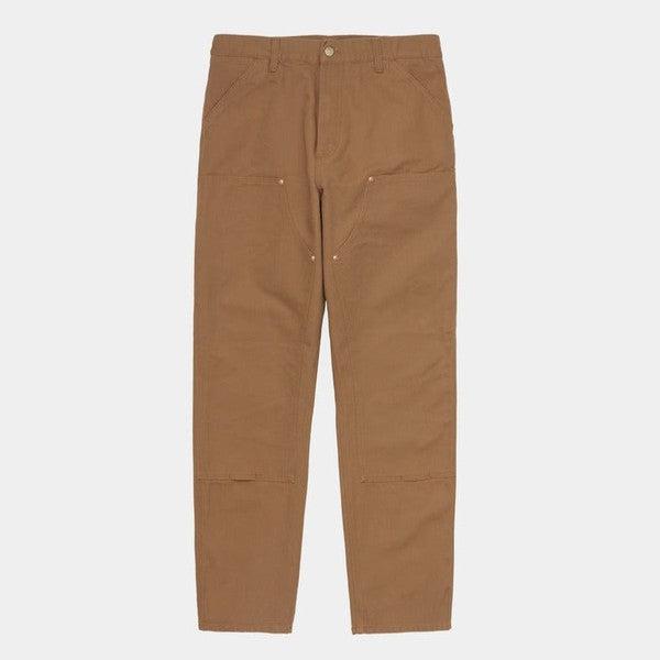 Carhartt WIP Double Knee Pant Hamilton Brown Rinsed Dearborn Canvas-Black Sheep Skate Shop