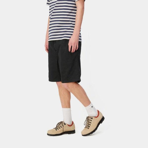 Carhartt WIP Flint Short Black Garment Dyed-Black Sheep Skate Shop