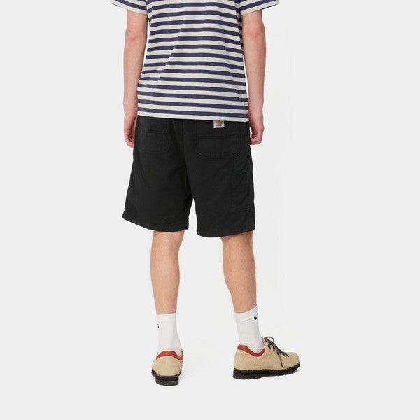 Carhartt WIP Flint Short Black Garment Dyed-Black Sheep Skate Shop