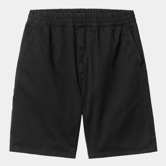 Carhartt WIP Flint Short Black Garment Dyed-Black Sheep Skate Shop