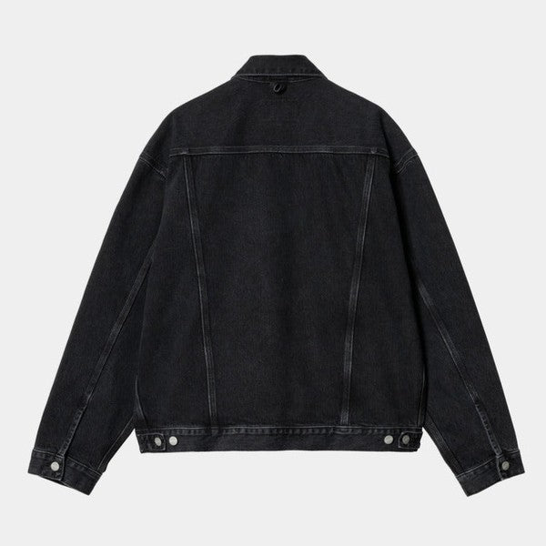 Carhartt WIP Helston Denim Jacket Black Stone Washed-Black Sheep Skate Shop