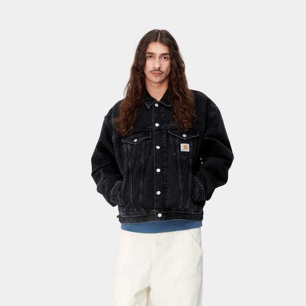 Carhartt WIP Helston Denim Jacket Black Stone Washed-Black Sheep Skate Shop