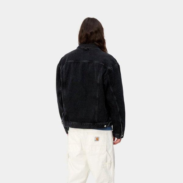 Carhartt WIP Helston Denim Jacket Black Stone Washed-Black Sheep Skate Shop