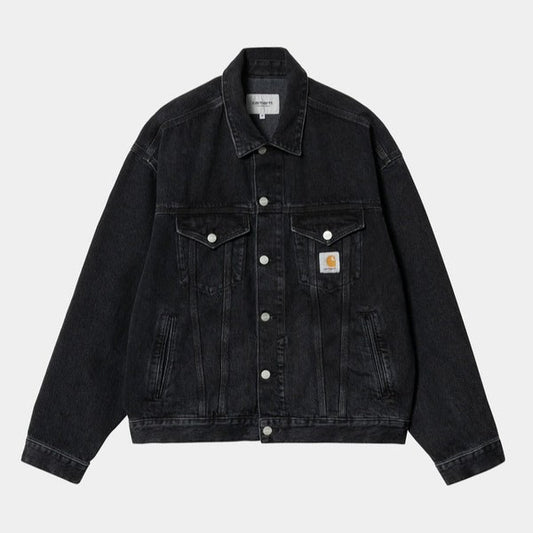 Carhartt WIP Helston Denim Jacket Black Stone Washed-Black Sheep Skate Shop