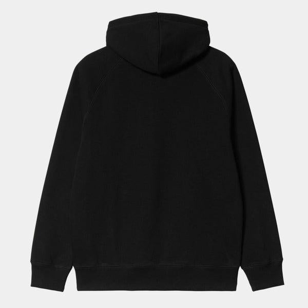 Carhartt WIP Hooded Chase Sweatshirt Black - Gold-Black Sheep Skate Shop