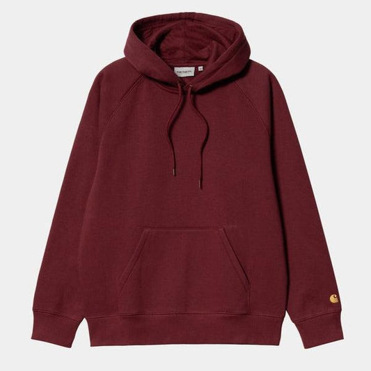Carhartt WIP Hooded Chase Sweatshirt Corvina - Gold-Black Sheep Skate Shop