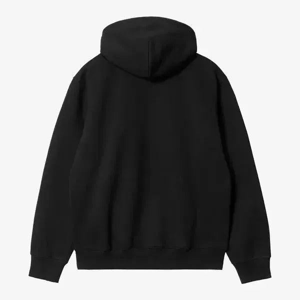 Carhartt WIP Hooded Embroidered Sweatshirt Black - White-Black Sheep Skate Shop