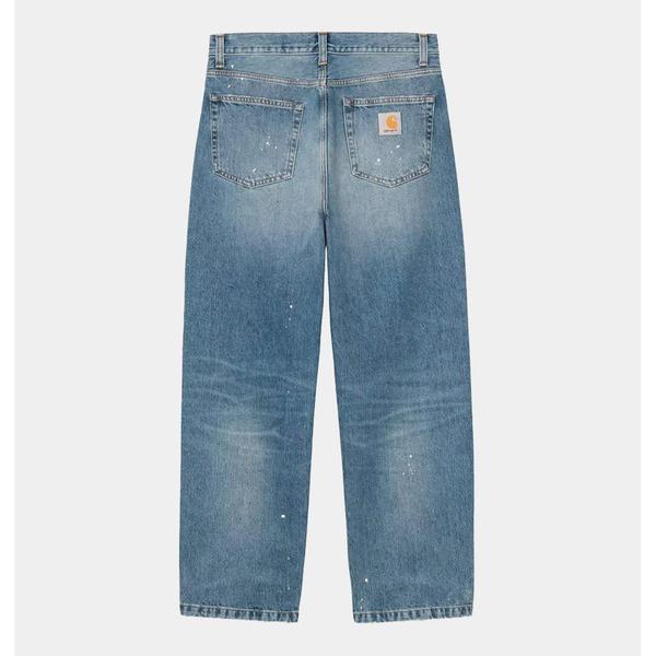 Carhartt WIP Landon Denim Pant Destroy Wash Splatter Blue-Black Sheep Skate Shop