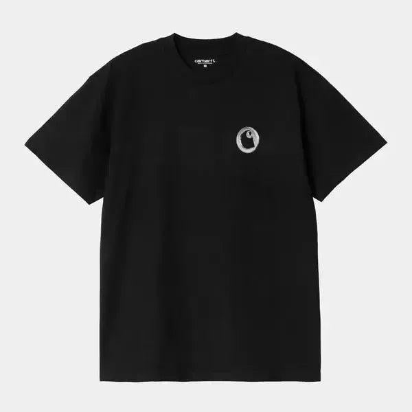 Carhartt WIP Linked Charms T-Shirt Black - Silver-Black Sheep Skate Shop