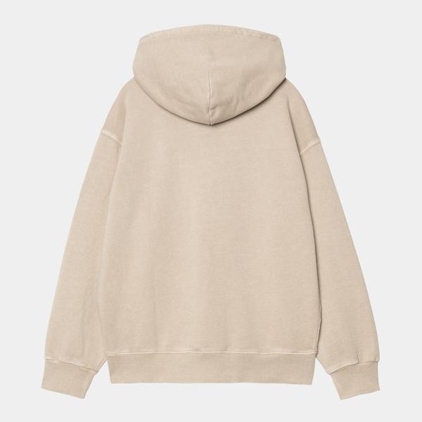 Carhartt WIP Nelson Hooded Sweatshirt Garment Dyed Fleur De Sel-Black Sheep Skate Shop