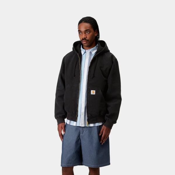 Carhartt WIP OG Active Jacket Spring Stone Canvas Black-Black Sheep Skate Shop