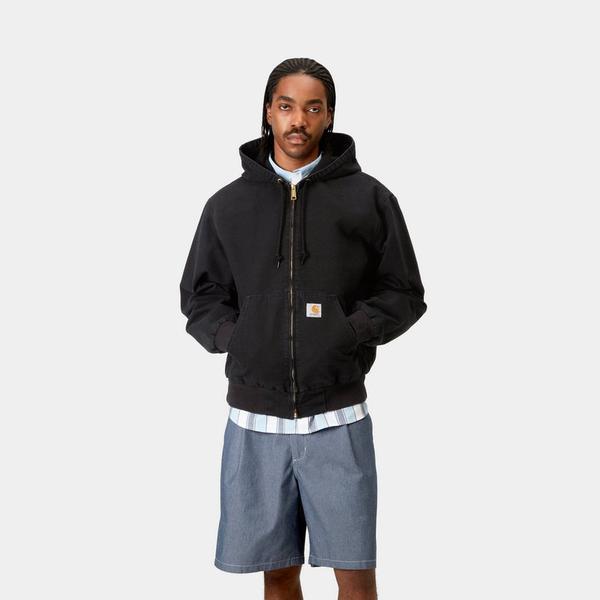 Carhartt WIP OG Active Jacket Spring Stone Canvas Black-Black Sheep Skate Shop