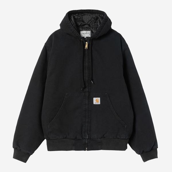 carhartt wip OGアクティブジャケットstonewash black Carhartt WIP OG Active Jacket Winter Stone Canvas Black – Black