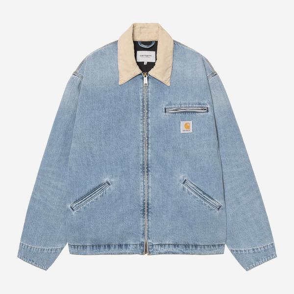 Carhartt WIP OG Detroit Jacket Camano Denim Burst Washed Blue