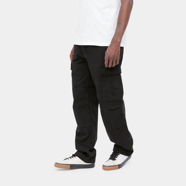 Carhartt WIP Regular Cargo Pant Black Garment Dyed Twill-Black Sheep Skate Shop