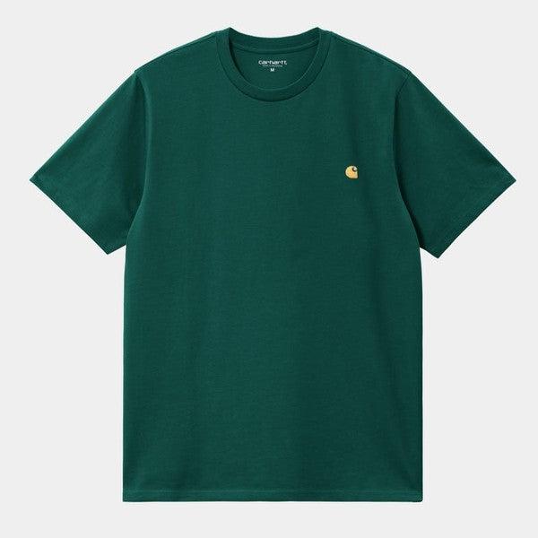 Carhartt WIP S/S Chase T-Shirt Chervil - Gold-Black Sheep Skate Shop