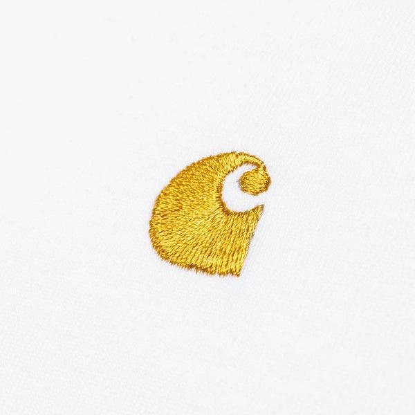 Carhartt WIP S/S Chase T-Shirt White - Gold-Black Sheep Skate Shop