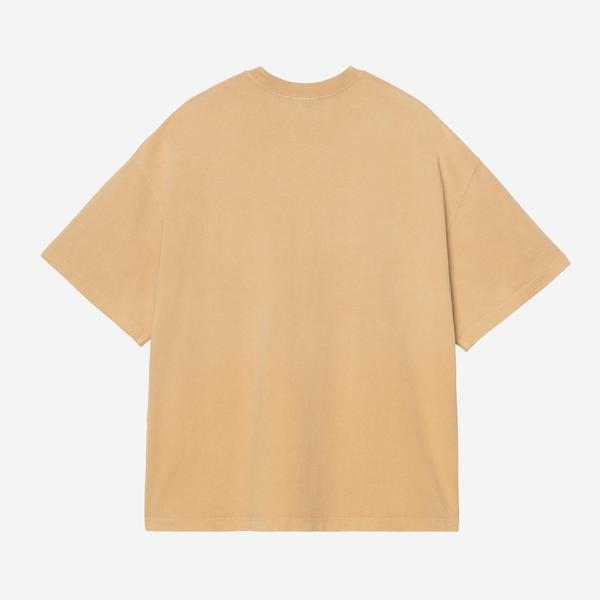 Carhartt WIP S/S Hudson Pocket T-Shirt Dusty Hamilton Brown (Chalk Wash)-Black Sheep Skate Shop