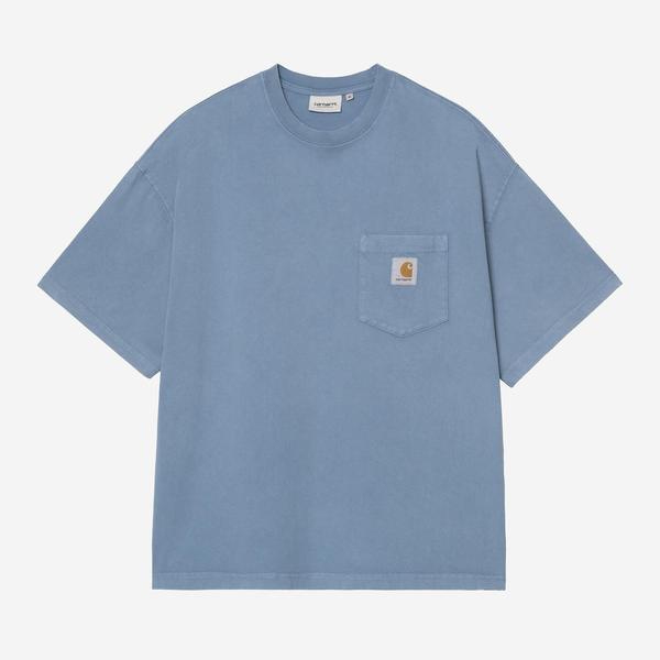 Carhartt WIP S/S Hudson Pocket T-Shirt Sorrent (Chalk Wash)-Black Sheep Skate Shop