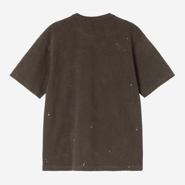 Carhartt WIP S/S Painter T-Shirt Destroy Wash Splatter Tobacco-Black Sheep Skate Shop