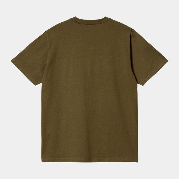 Carhartt WIP S/S Pocket T-Shirt Highland Green-Black Sheep Skate Shop