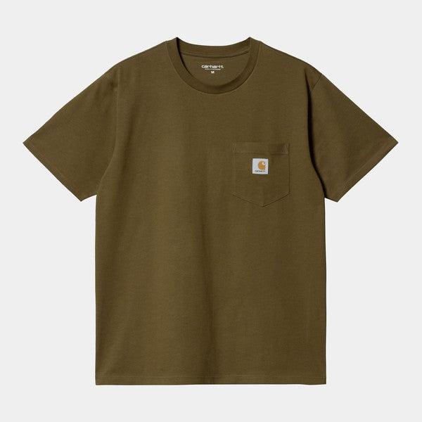 Carhartt WIP S/S Pocket T-Shirt Highland Green-Black Sheep Skate Shop