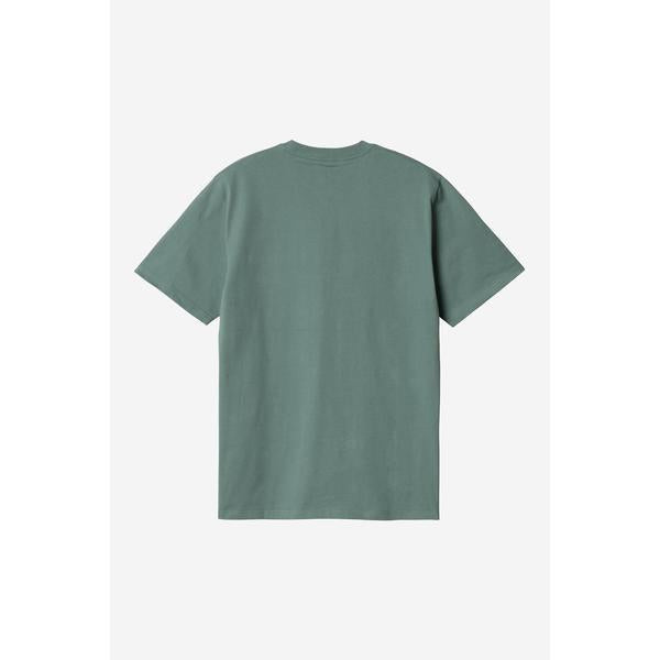 Carhartt WIP S/S Pocket T-Shirt Silver Pine-Black Sheep Skate Shop
