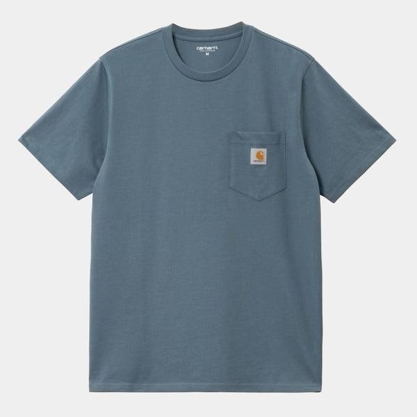 Carhartt WIP S/S Pocket T-Shirt Storm Blue-Black Sheep Skate Shop