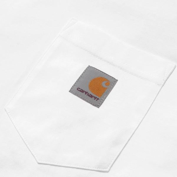 Carhartt WIP S/S Pocket T-Shirt White-Black Sheep Skate Shop