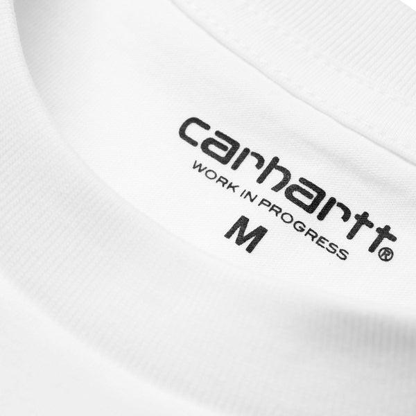 Carhartt WIP S/S Pocket T-Shirt White-Black Sheep Skate Shop