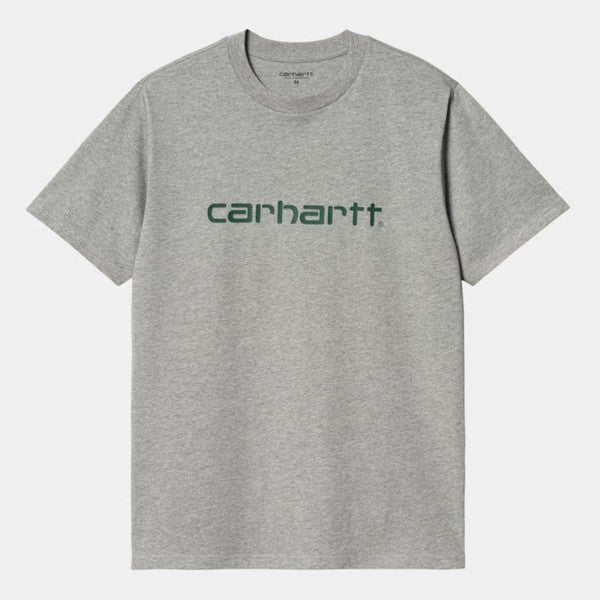 Carhartt WIP Script T-Shirt Grey Heather - Chervil-Black Sheep Skate Shop