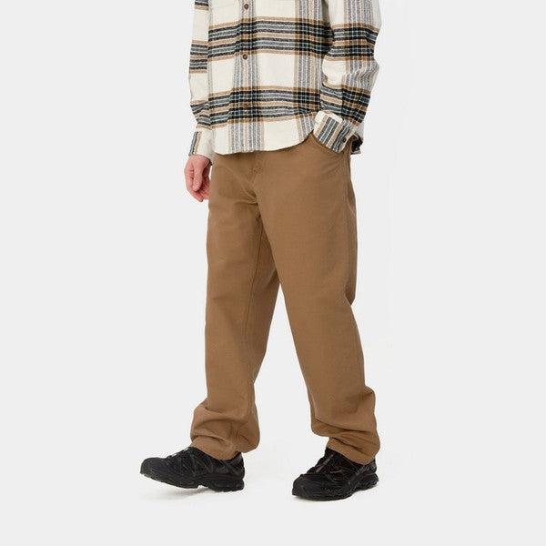 Carhartt WIP Simple Pant Dearborn Canvas Hamilton Brown-Black Sheep Skate Shop