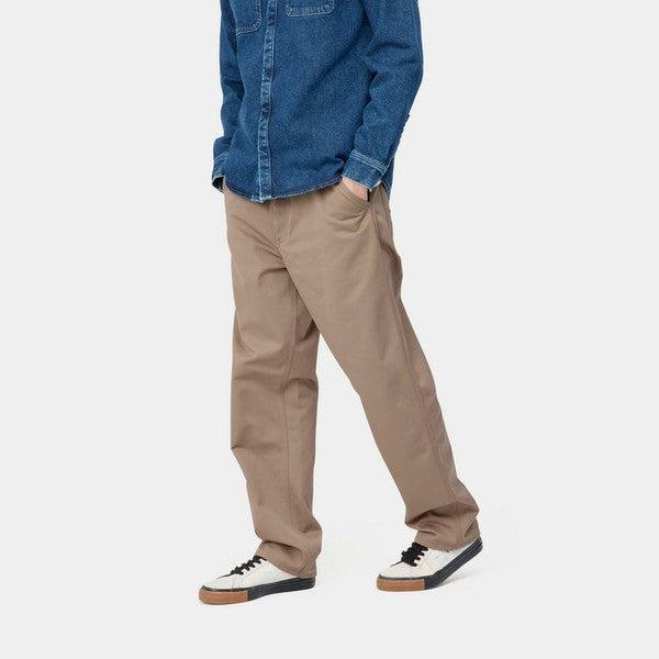 Carhartt WIP Simple Pant Leather Denison Twill-Black Sheep Skate Shop