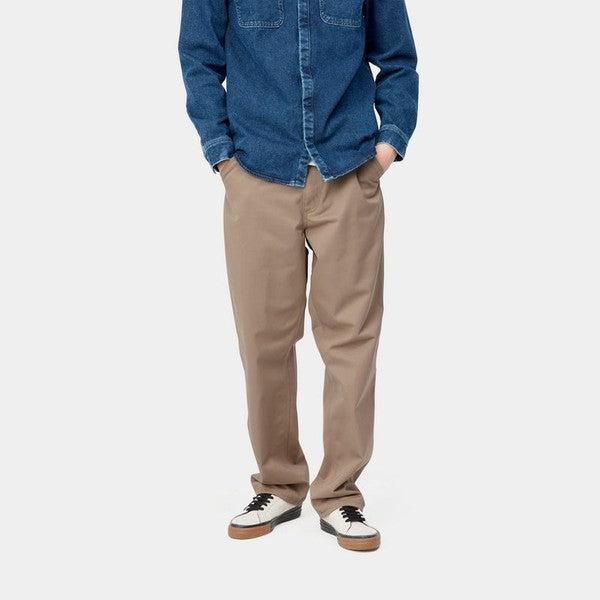 Carhartt WIP Simple Pant Leather Denison Twill-Black Sheep Skate Shop