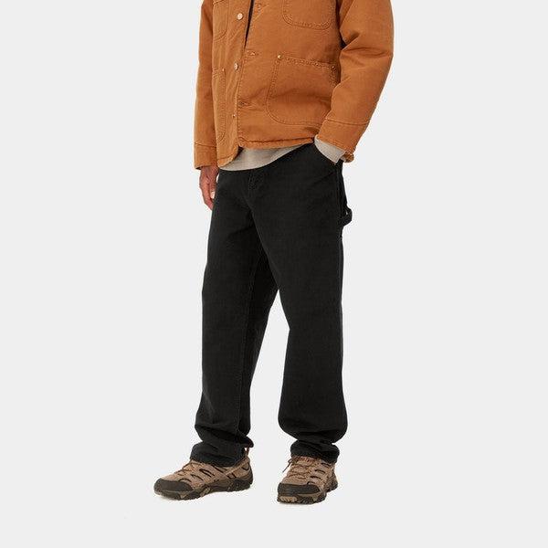 Carhartt WIP Single Knee Pant Dearborn Canvas Aged Black-Black Sheep Skate Shop
