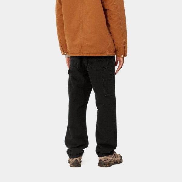 Carhartt WIP Single Knee Pant Dearborn Canvas Aged Black-Black Sheep Skate Shop