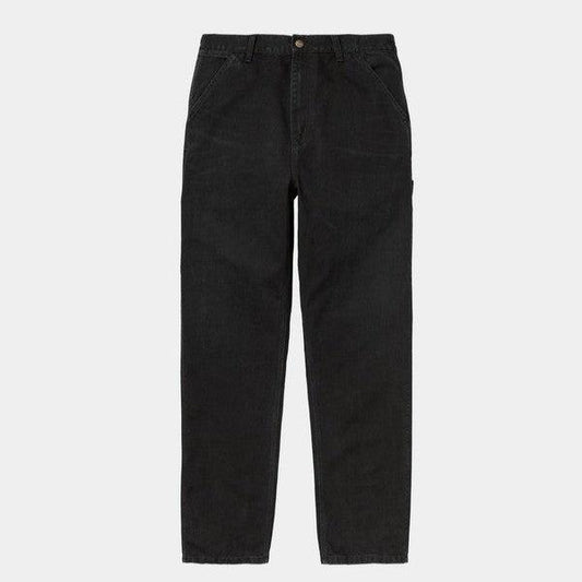 Carhartt WIP Single Knee Pant Dearborn Canvas Aged Black-Black Sheep Skate Shop