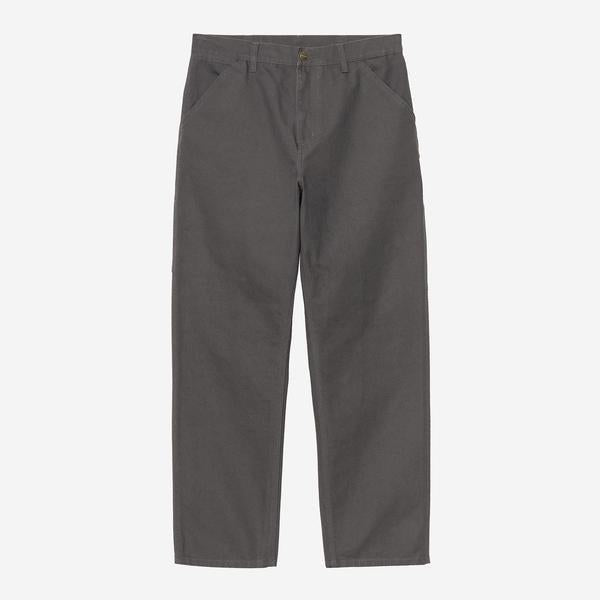 Carhartt WIP Single Knee Pant Dearborn Stone Canvas Graphite-Black Sheep Skate Shop