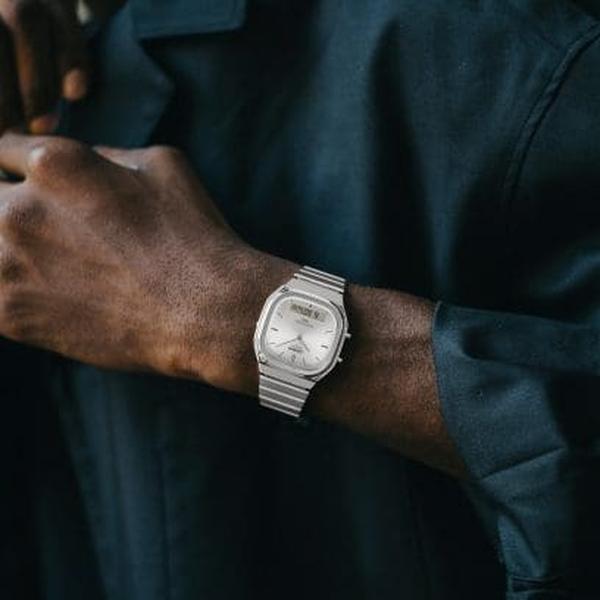 Casio Analog - Digital Vintage Watch AQ240E-7A Silver-Black Sheep Skate Shop