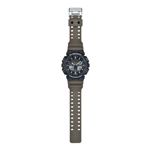 Casio G-Shock Analog - Digital Watch GA100TU-1A3 Black - Olive-Black Sheep Skate Shop