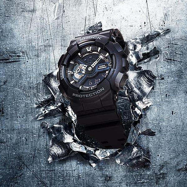 Casio G-Shock Analog - Digital Watch GA110-1B Black-Black Sheep Skate Shop