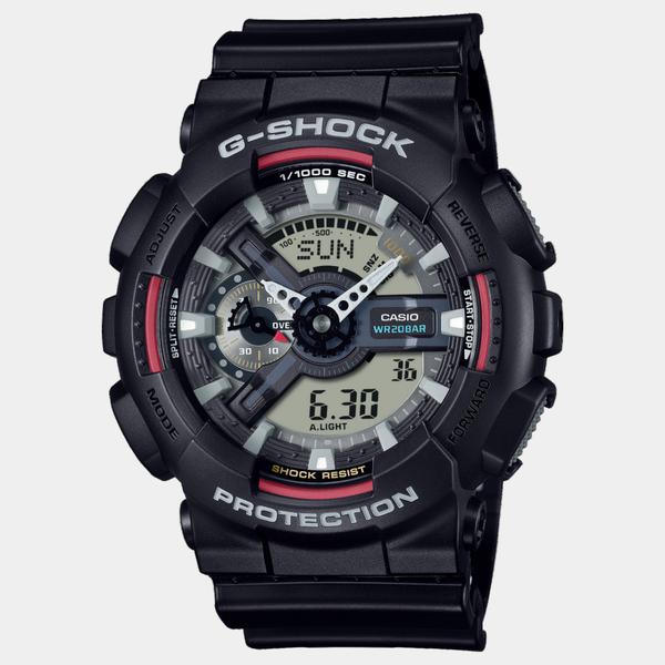 Casio G-Shock Analog-Digital Watch GA110RL-1A Black - Red-Black Sheep Skate Shop