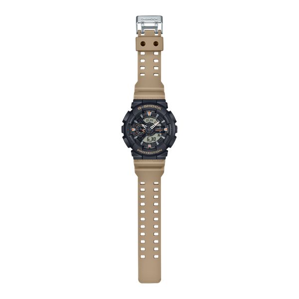 Casio G-Shock Analog - Digital Watch GA110TU-1A5 Black - Brown - Orange-Black Sheep Skate Shop